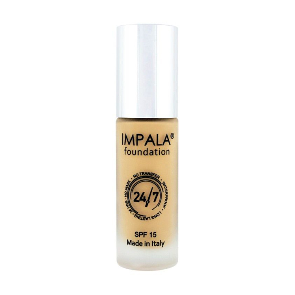Стійкий тональний крем для обличчя ImpalaWaterproof Foundation 24/7 SPF 15, 03 Light Ivory, 30 мл